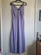 Debut Evening Dress Lilac Purple Sequin Detail Strap Long Dress NWT 12 prom