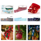 Christmas Ribbon 16mm 22mm 25mm Gift Wrapping Decorations Presents Crafts