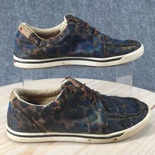 Twisted X Shoes Womens 8M Moc Toe Sneaker Shiny Leopard WCA0023 Multicolor