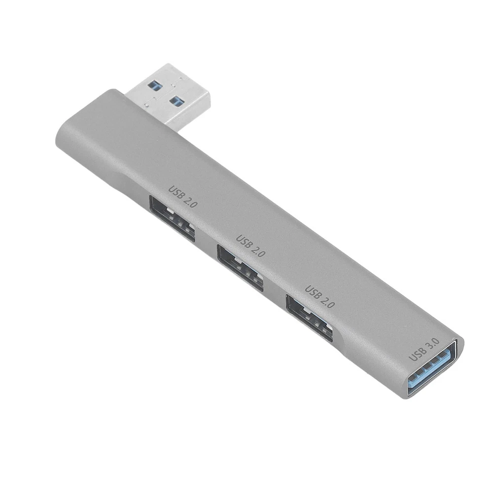 4-Port USB 3.0 Hub with OTG - 5Gbps Aluminum Alloy Dock Plug & Play