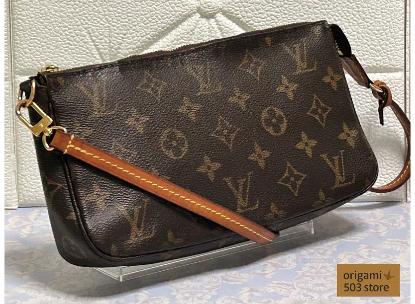 LOUIS VUITTON（LV） Pochette Louis Vuitton danneggiata accessori M40712 marrone monogramma tela pochette