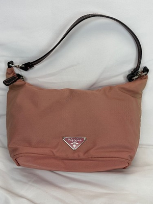 #ad Used Prada Tessuto Sirio Peonia Pink Shoulder Bag JA 340821 340821 $199.99