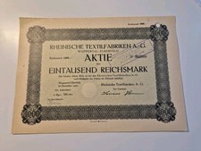 Rheinische Textilfabriken Aktiengesellschaft 1930