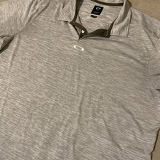 Oakley Gravity Olive Green Polo Mens Size XL Regular Fit Short Sleeve Shirt