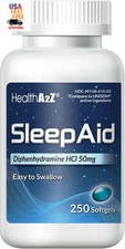 Sleep Aid, Diphenhydramine Softgels, 50Mg, Supports Deeper, Restful Sleeping (25