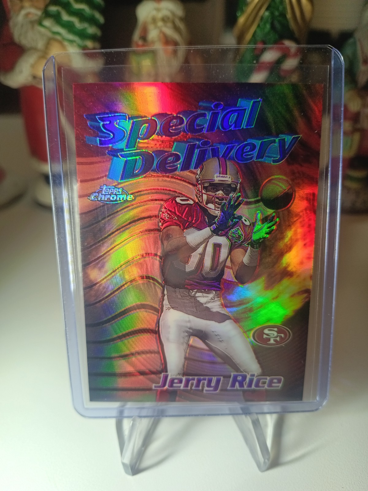 1997 Topps Chrome Jerry Rice Season's Best Refractor #21 Special Delivery