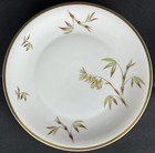 6 Flowering Bamboo Vintage Beige Cream Porcelain 7 3/4" Plates Gold Rims — photo 2