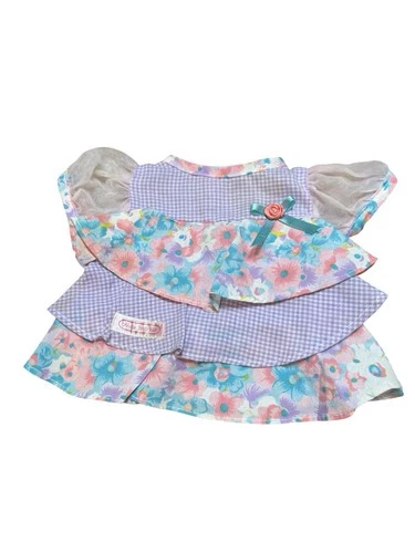 1980s Vintage Tagged Cabbage Patch Kids Dress with Flowers