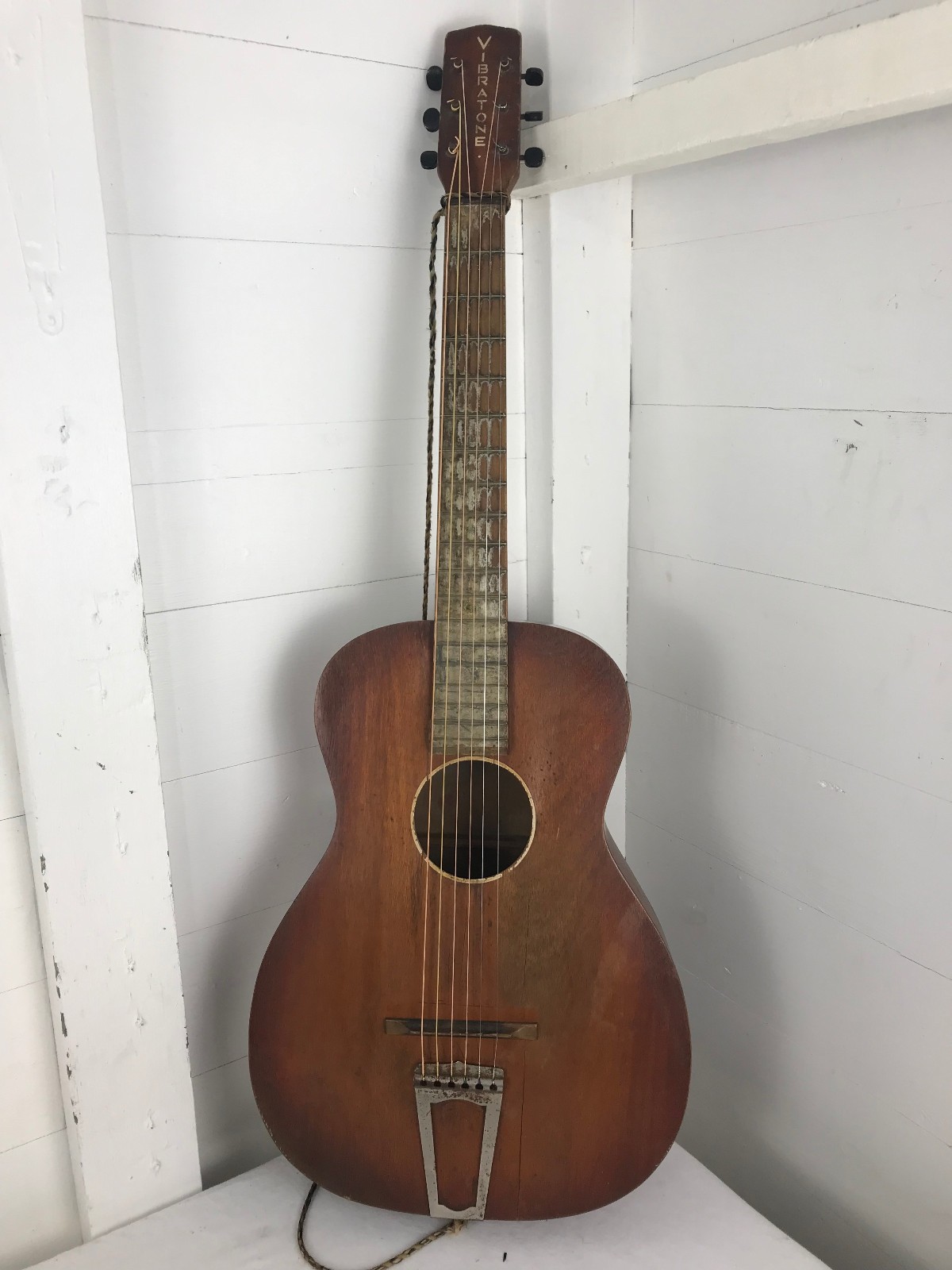 1950s Vibratone Acoutic Guitar - Parlor Size - Repair Project
