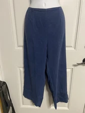 CITRON Navy Cropped Pull-On Pants