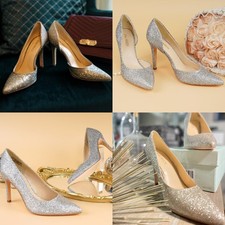 Womens High Heels Stiletto 4 Inch Pointed Toe Slip-on Pumps Shoes