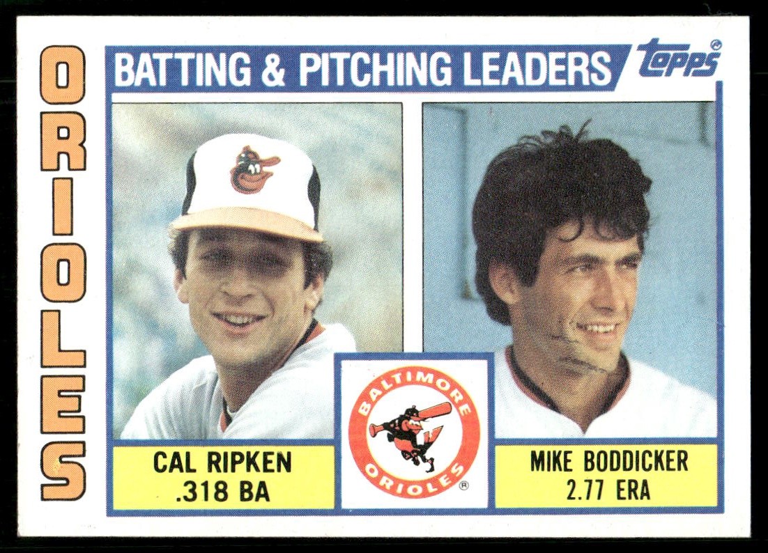 1984 Topps #426 Cal Ripken Jr | Mike Boddicker HOF [NM] [Base Set Baseball Card]