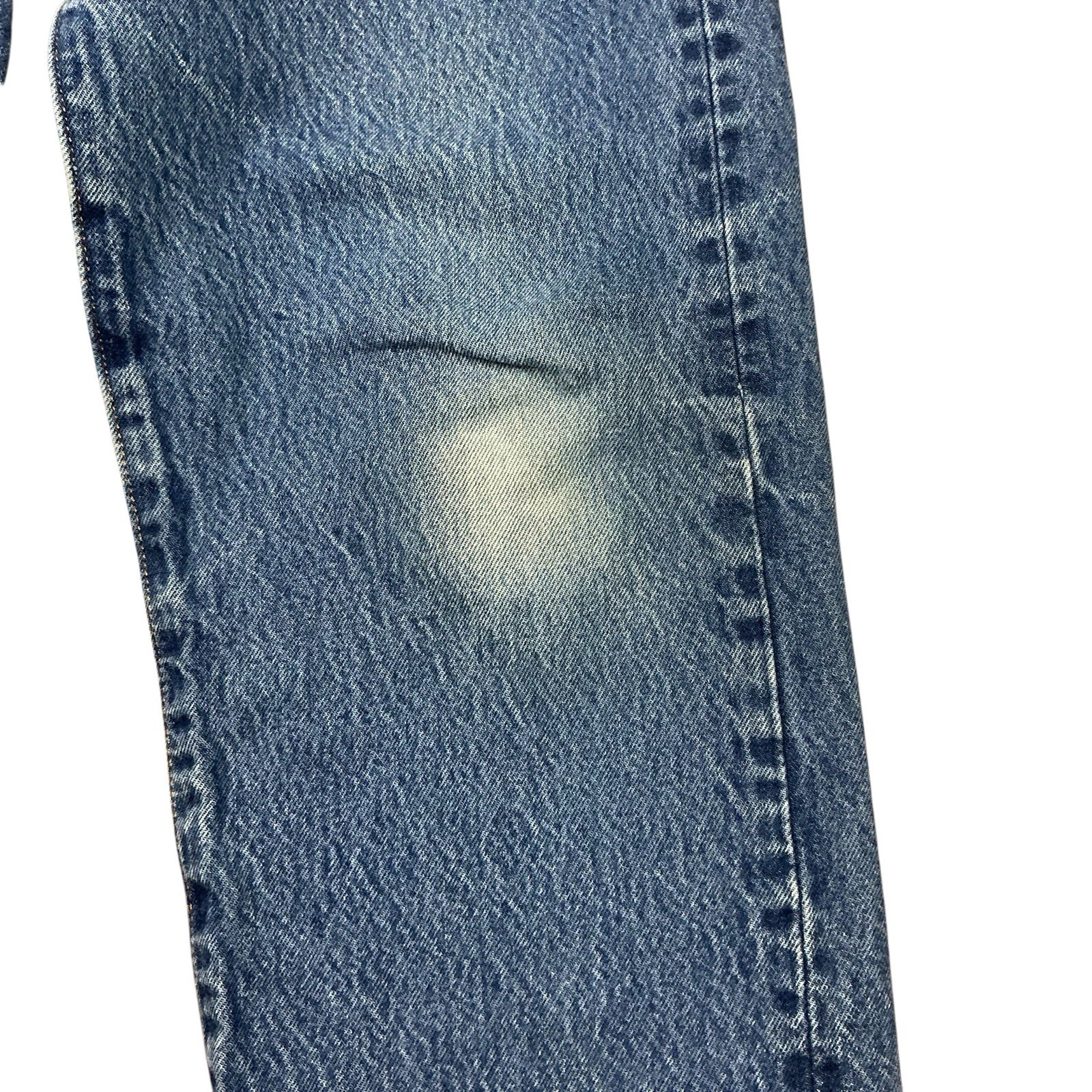Y2K Levi’s 501 button fly medium wash faded straight leg jeans 34 x 31 thumbnail 4