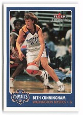 2001 Fleer Tradition WNBA #51 Beth Cunningham Washington Mystics