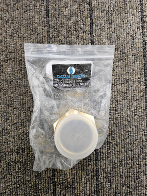 Cascada Showers CSSL56161950: Male to NPT Female Adapter - Lead-Free (1'' x 1'')
