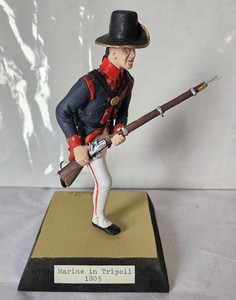 MARINE IN TRIPOLI - sculpted 6" figure by CHUCK CALDWELL 1997 - Gettysburg, PA
