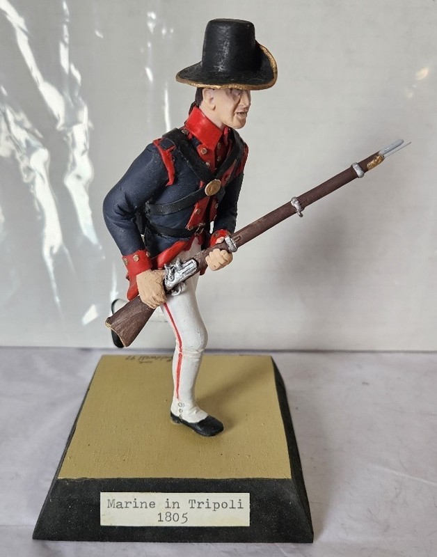 MARINE IN TRIPOLI - sculpted 6" figure by CHUCK CALDWELL 1997 - Gettysburg, PA