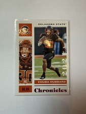 CHUBA HUBBARD ROOKIE CARD RC 🔥🔥🔥 CHRONICLES DRAFT PICKS PURPLE PARALLEL 