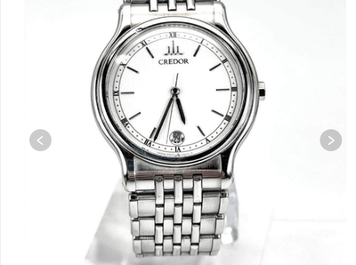 SEIKO セイコー クレドール 18KT クォーツ 9572-6000 SEIKO Credor 9572-6000 White Dial Quartz Men Watch From JAPAN Used