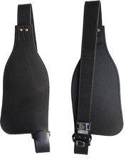 Black Brown Leather Western Saddle Replacement Fender Set