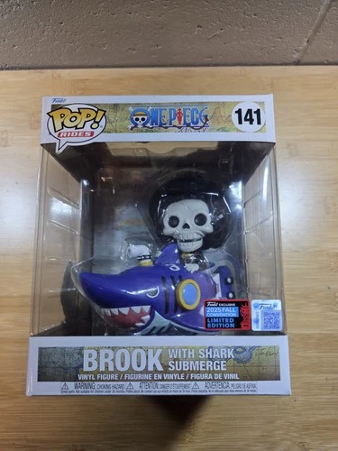 Funko POP! #141 Rides One Piece Brook W/ Shark Submerge NYCC 2025 Shared EX