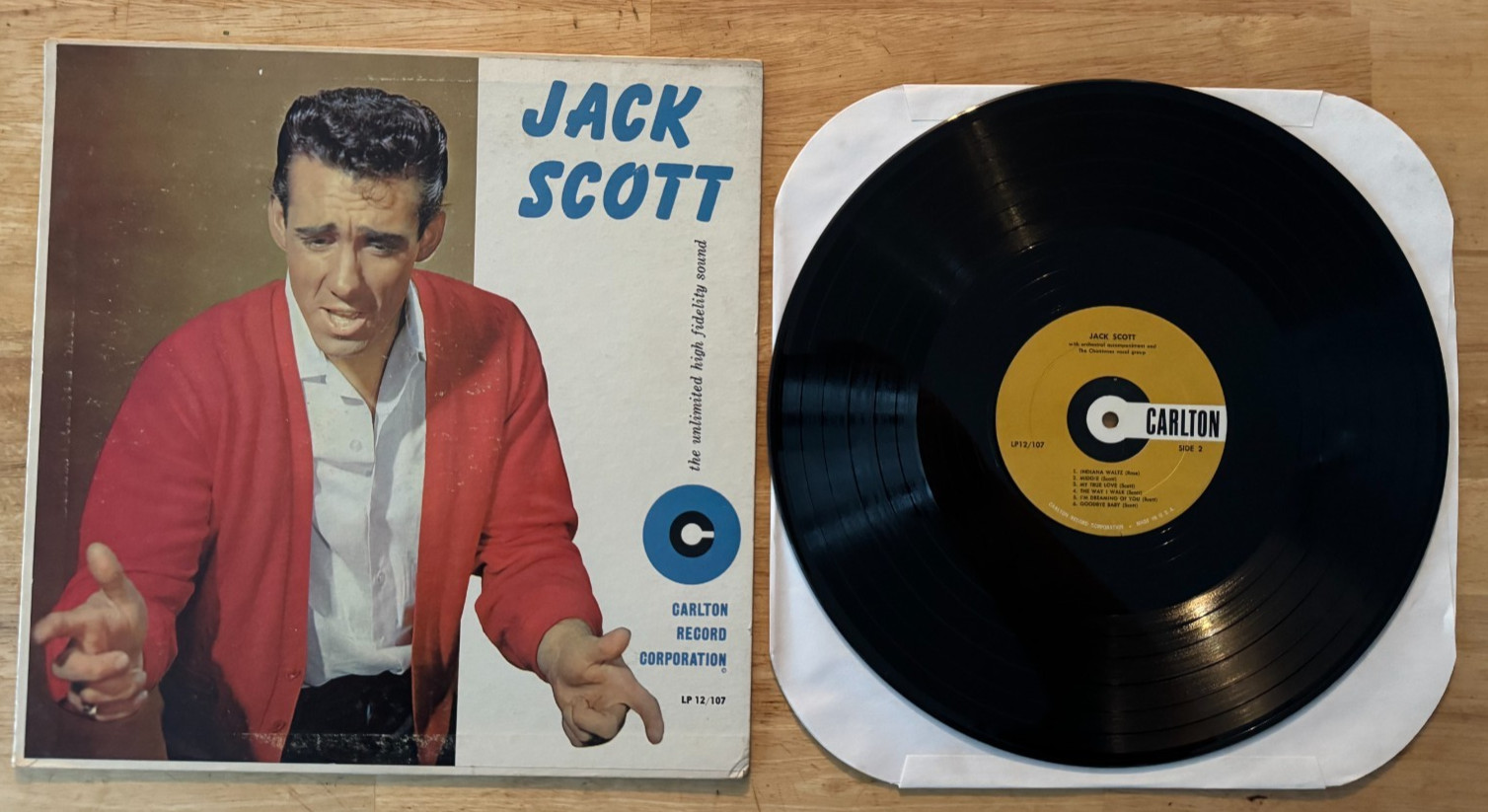 33 12' LP JACK SCOTT SELF TITLED MONO
