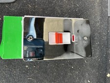 Get Schneider GU4221WPC 2 Gang 45a Cooker Switch Polished Chrome White Insert