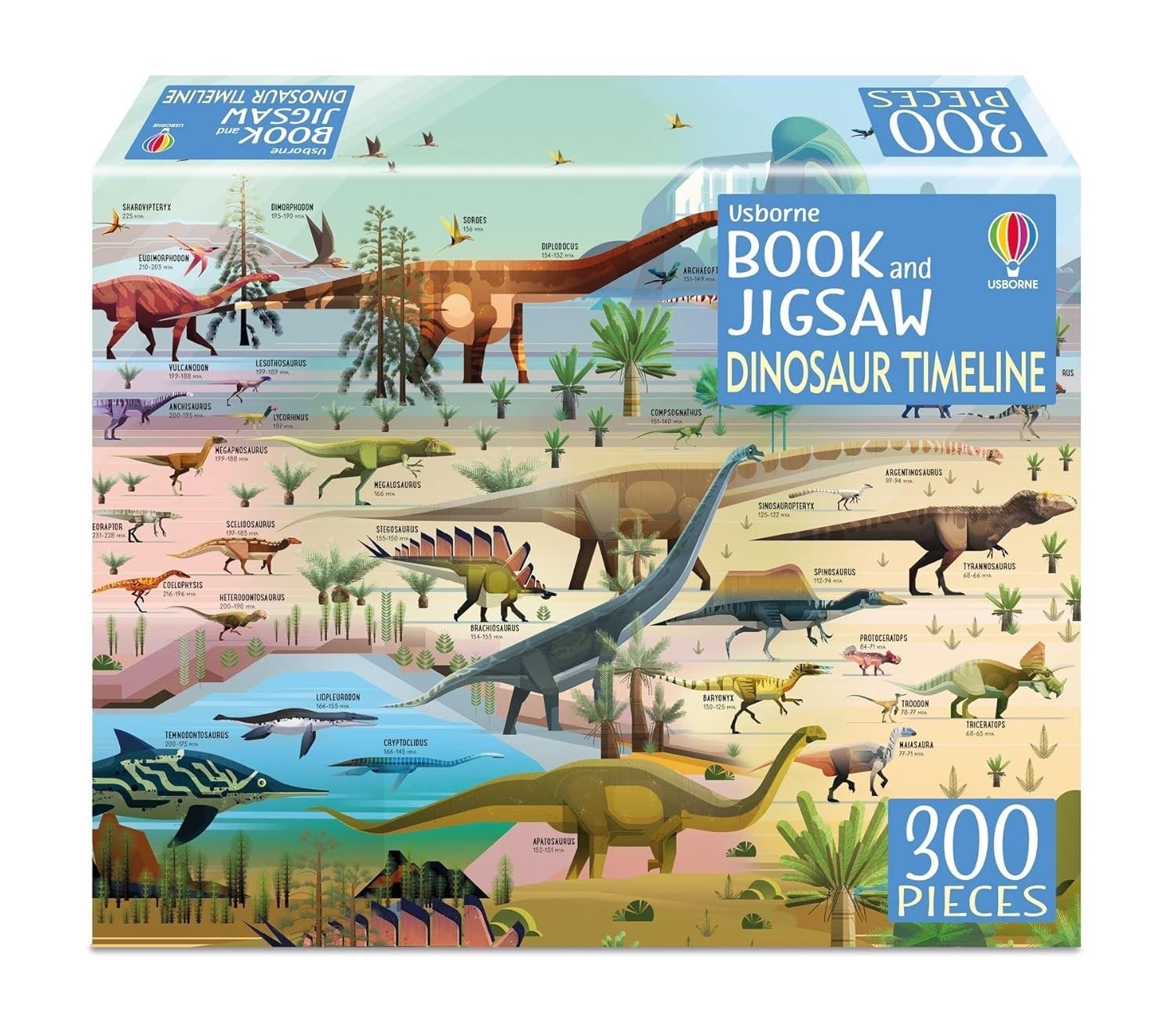 Book and Jigsaw Dinosaur Timeline (Paperback)
