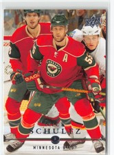 Nick Schultz 2008 Minnesota Wild Hockey Card #104