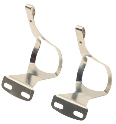 Campagnolo C Record Ergonomic 2nd Gen Pedals Medium Clips Pista Strada NOS NEW - 第 7/11 張圖片