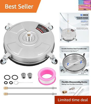 #ad 18quot; Pressure Washer Surface Cleaner for Driveway Patios Decks Sidewalks Su... $174.79