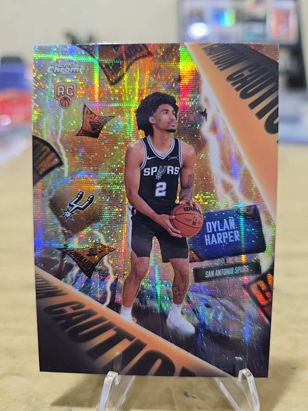 2025-26 Topps Chrome DYLAN HARPER Advisory SSP CASE HIT Spurs RC #AD-2