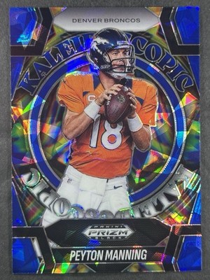 2025 Panini Prizm Black Peyton Manning Kaleidoscope Blue Ice Prizm /125