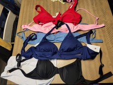 Bikini Tops Various Brands Womens Size SMALL Lot Of 5 With 1 Bottom