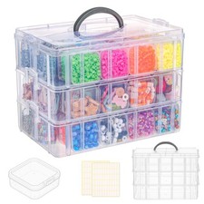 Bead Organizer , 84 PCS Small Organizers, 3-Tier Stackable Storage Container ...