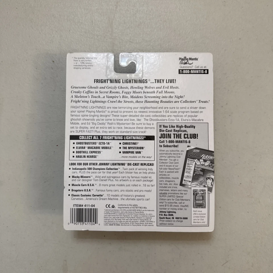 👻johnny lightning Frightning Lightnings Series 4 Elvira Macabre mobile👻 - Image 2 of 2