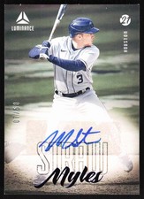 2021 Panini Chronicles Luminance Autographs Blue Myles Straw Auto 07/50 Houston