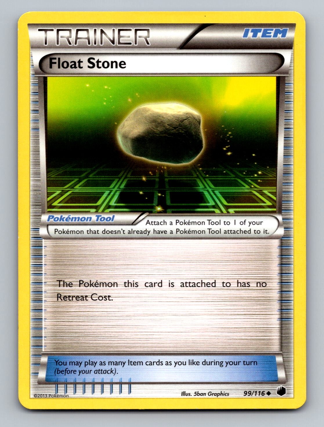 Float Stone 99/116 Uncommon Plasma Freeze Pokemon Near Mint