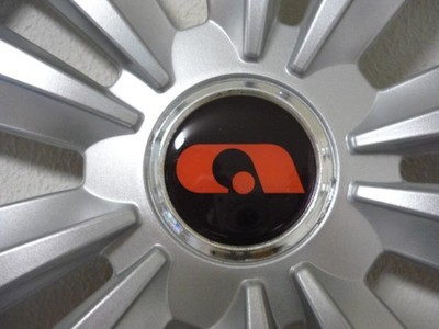 2x Adria 56mm hubcaps sticker 3D epoxy rims logo sticker set