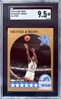 1990-91 NBA Hoops MICHAEL JORDAN All-Star Card # 5 SGC 9.5 Mint+ Grade!