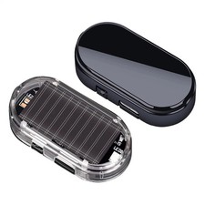 Car Alarm Warning Solar Flash LED Light Fake Security System Anti-theft Signal 