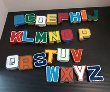 Vintage ALPHA BOTS Alphabet Transformer Letter Robots Lot of 24 Missing "A "- G"