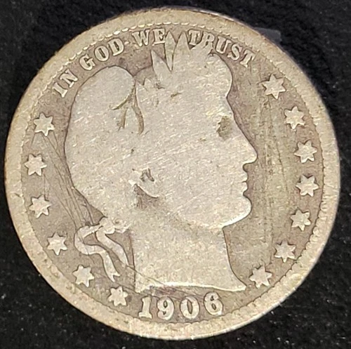 1906 D Denver Mint Barber Quarter