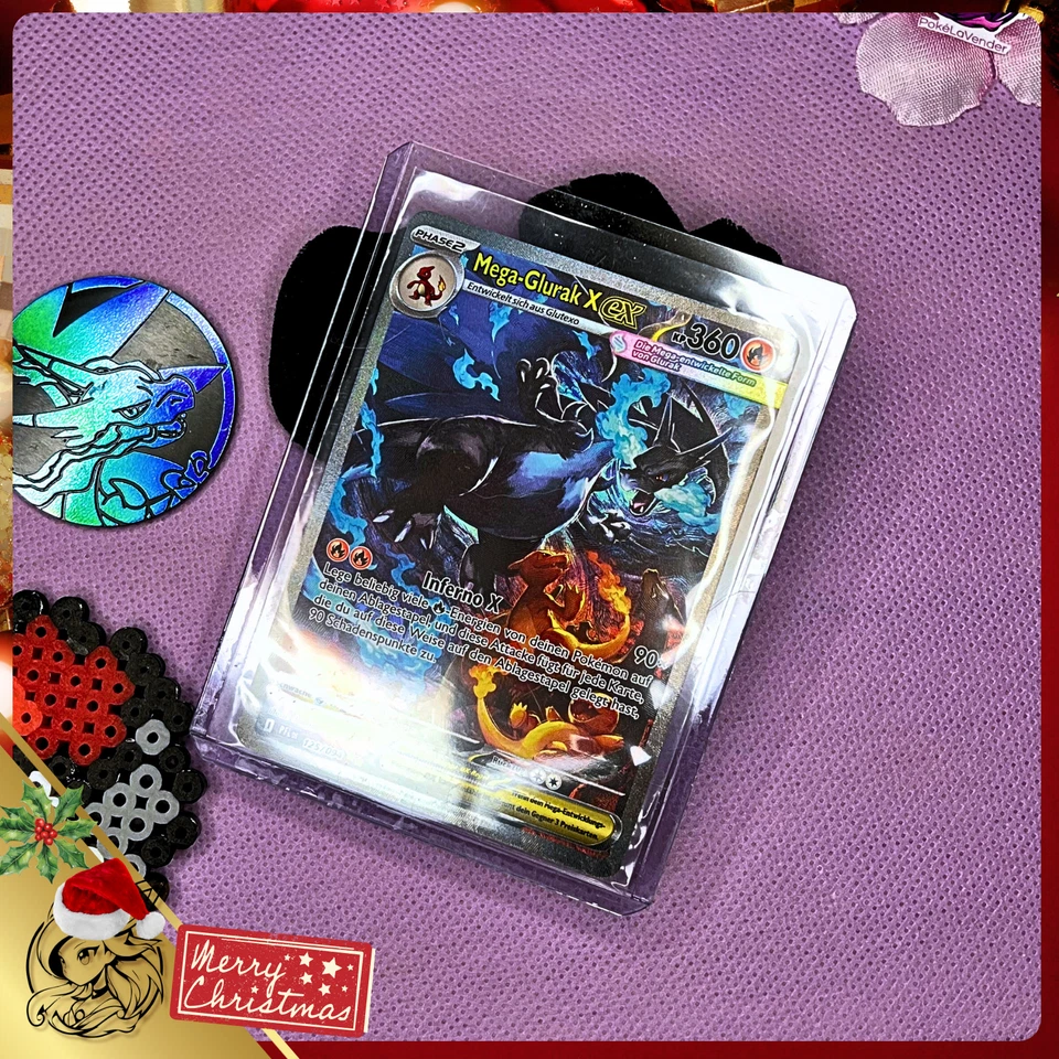 🔥 Mega-Glurak X EX 125/094 – Full Art – Fatale Flammen – Deutsch PSA10 Chance - Bild 3 von 4