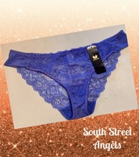 VINTAGE WACOAL 843155  BLUEBERRY  SEDUCTION SHEER LACE BIKINI PANTIES  XL