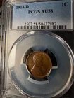 1918-D PCGS AU58  Nice BN/RB Coin with Strong Strike except for Wheat Ears