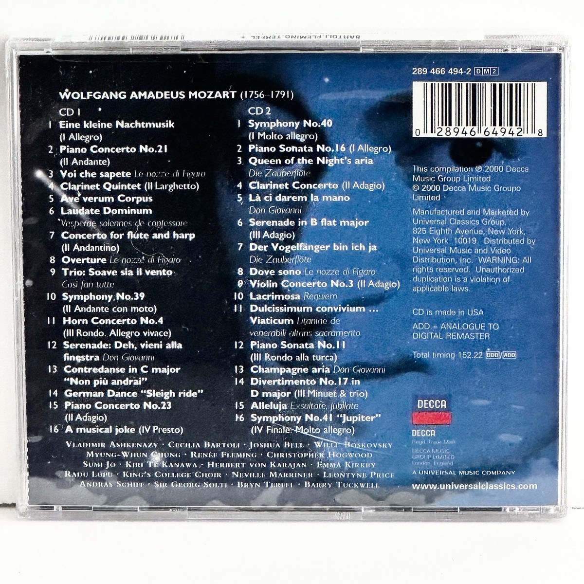 Factory Sealed (shrink wrapped) The Greatest Mozart Show on Earth