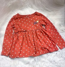 Girls 4t Fall Long Sleeve Orange Daisys Lucky Brand Dress Summer Country Girl