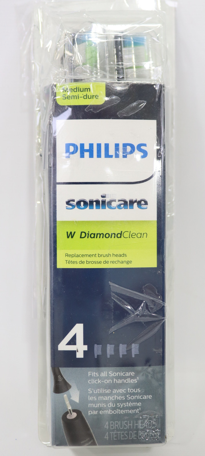 Philips Sonicare - DiamondClean Replacement Toothbrush Heads (2-pack) - Black