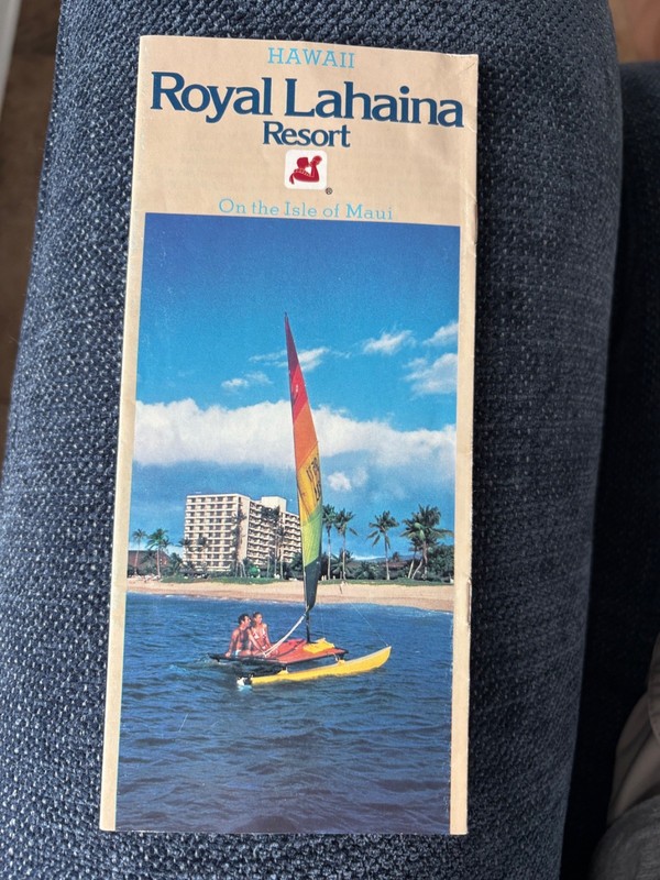 Royal Lahaina Resort Vintage Hawaiian Brochure -- 1979